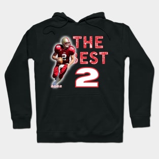 american footbal number 2 red Hoodie